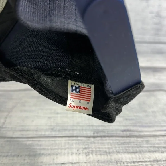Supreme Chrome Classic Logo 5 Panel 'USA Made Snap Back Hat